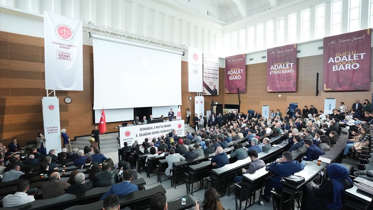 Adalet Bakanı Tunç, İstanbul 2 Nolu Baro Genel Kurulu'nda Yargı Reformunu Değerlendirdi