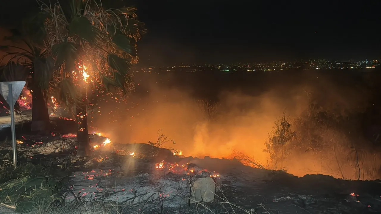 Adana'daki Orman Yangınına Müdahale Devam Ediyor