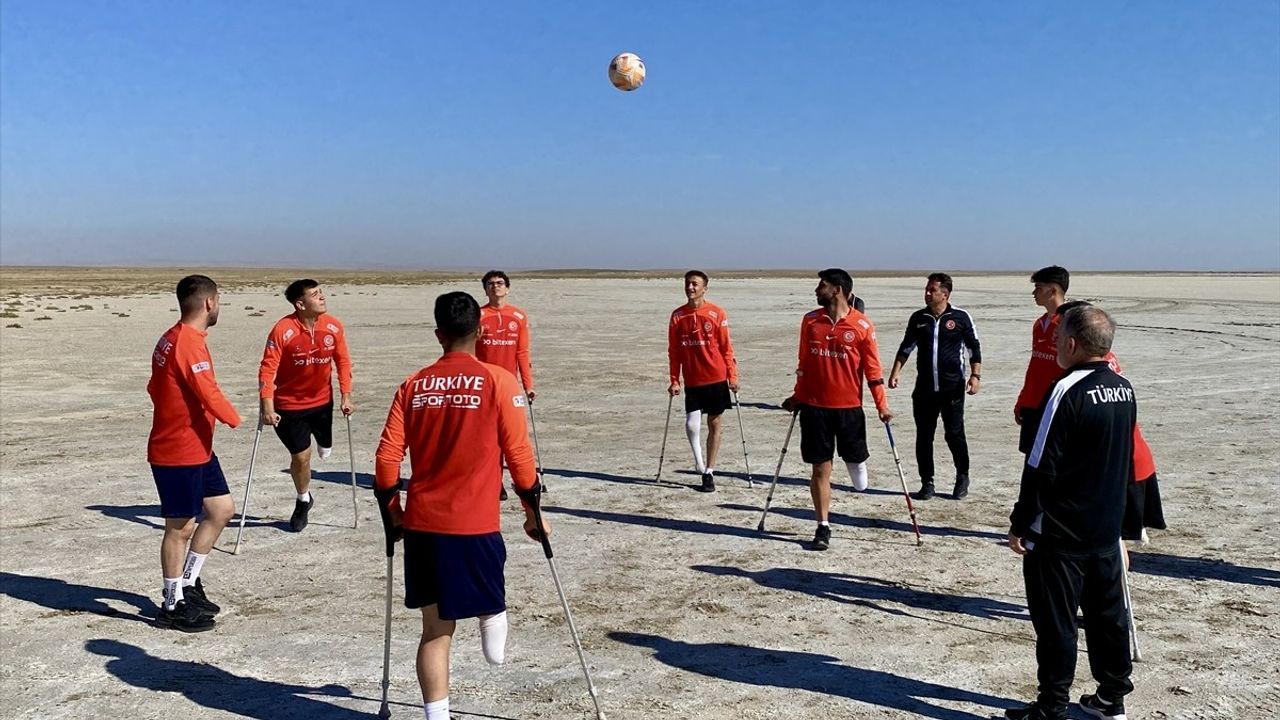 Ampute Milli Takımı'ndan Kuraklığa Dikkat Çeken Antrenman