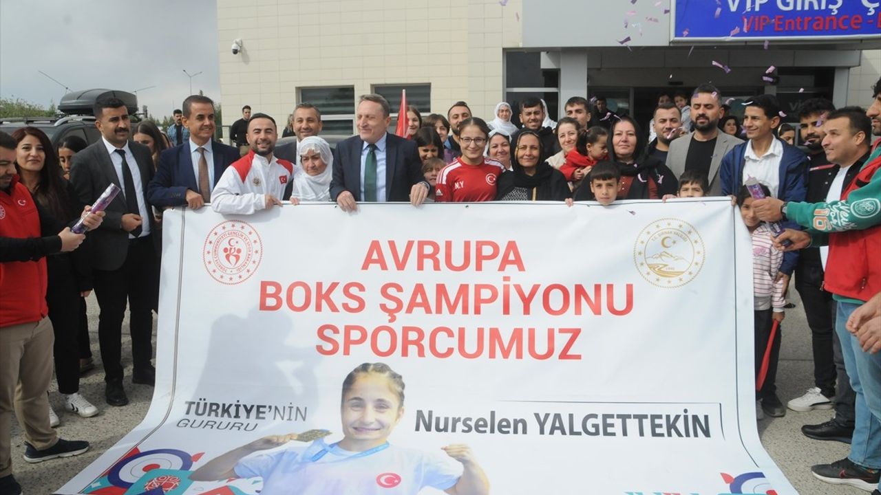 Avrupa Şampiyonu Boksör Yalgettekin, Şırnak'ta Coşkuyla Karşılandı