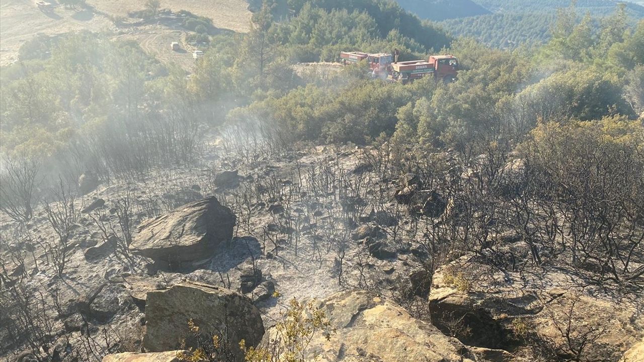 Aydın'daki Makilik Alanda Yangın Kontrol Altına Alındı