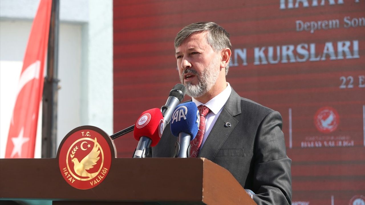 Diyanet İşleri Başkanı Erbaş, Hatay'da Kur'an Kursu Açılış Töreninde