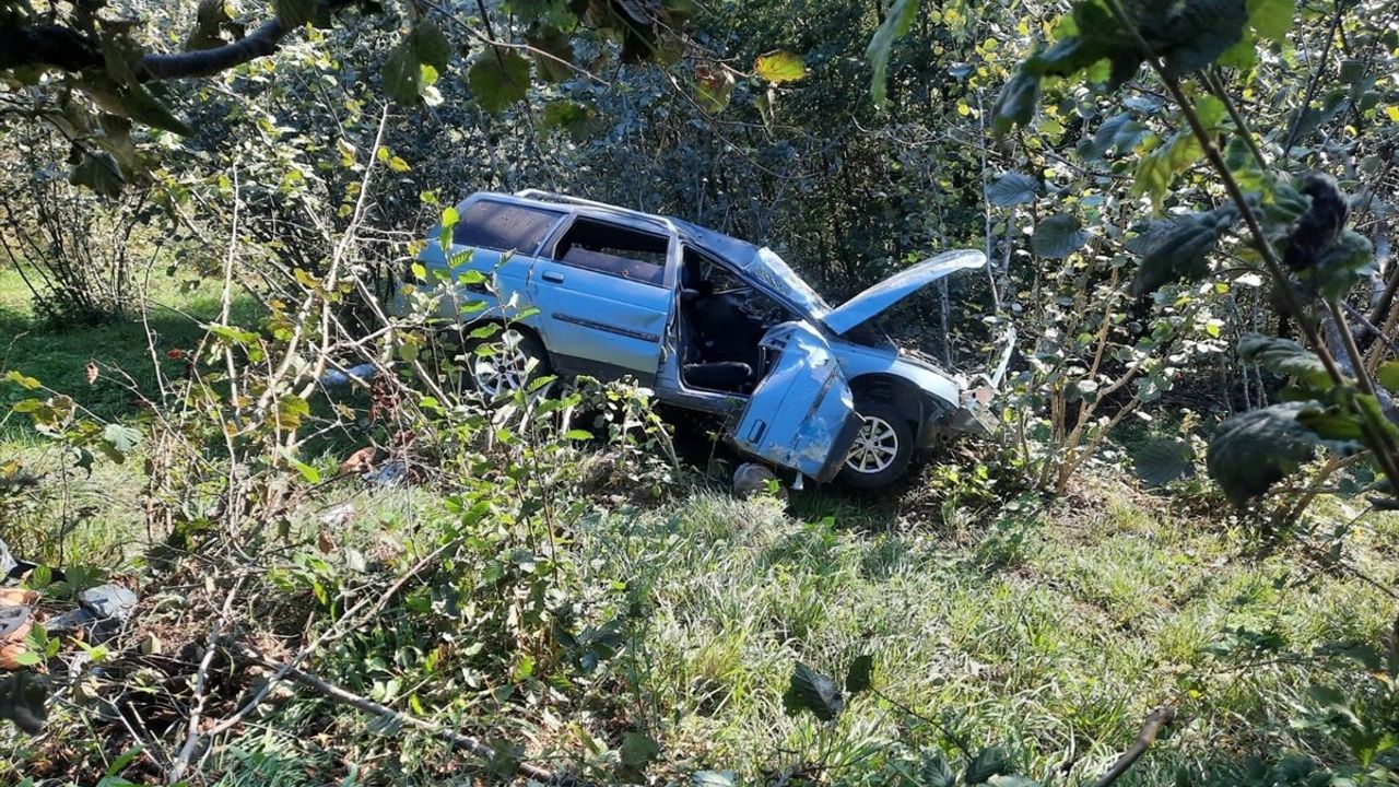 Giresun'da Otomobil Kazası: 1 Ölü, 3 Yaralı