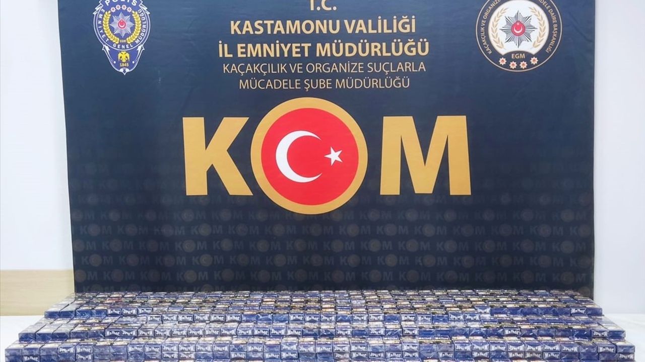 Kastamonu'da Kaçak İçki ve Tütün Operasyonu