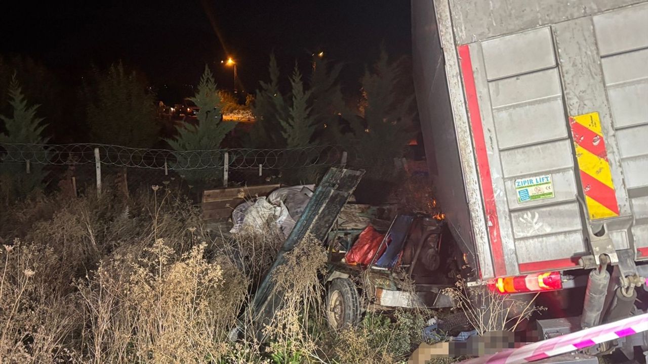 Konya'da Tarım Aracı Trafik Kazası: 1 Ölü, 1 Yaralı