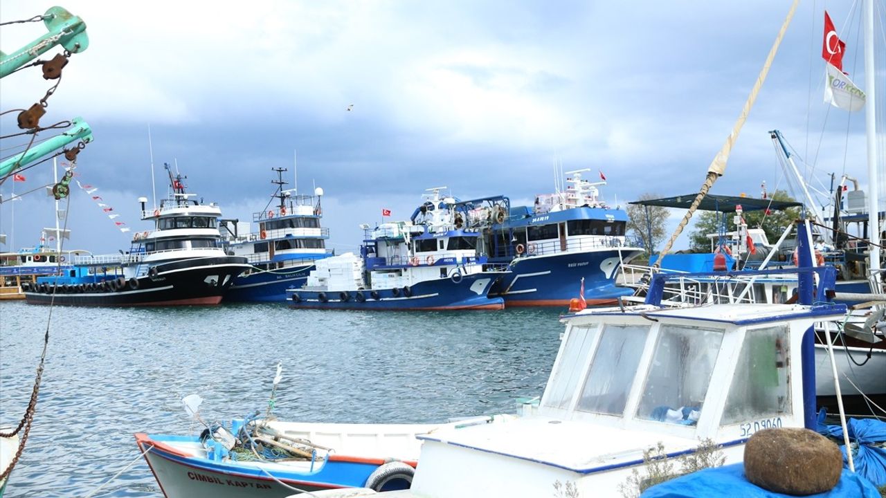 Ordu'da Hava Koşulları Balıkçıları Limana Çekti