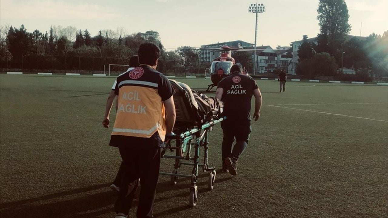 Samsun'da Kalp Krizi Vakası: Ambulans Helikopterle Müdahale