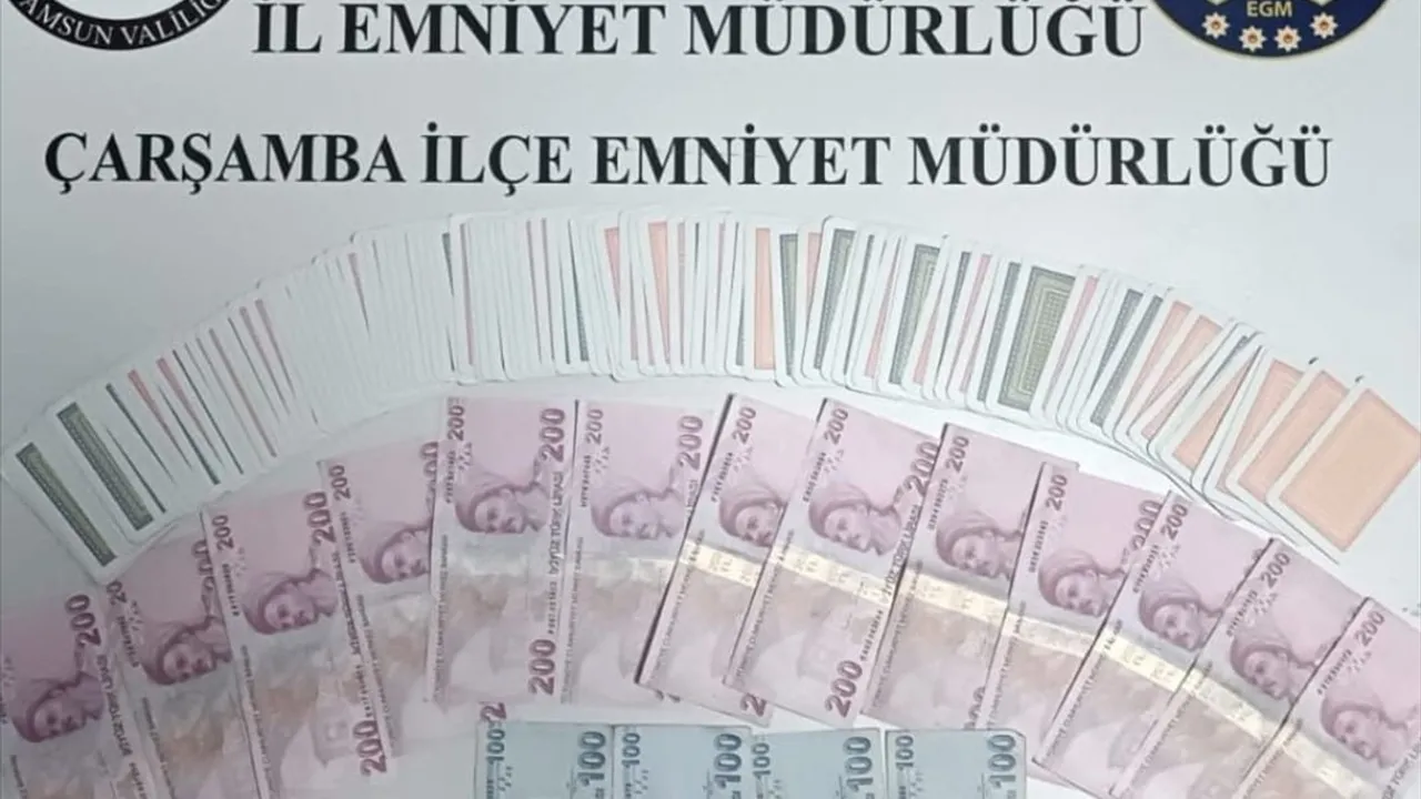 Samsun'da Kumar Baskını: 4 Kişiye Ceza, 3 Bin Lira İşleme Alındı