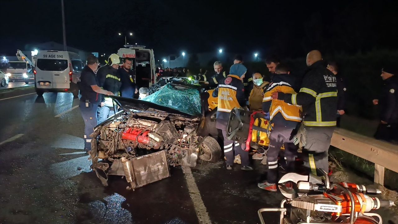 Tekirdağ'da Trafik Kazası: 1 Ölü, 1 Yaralı