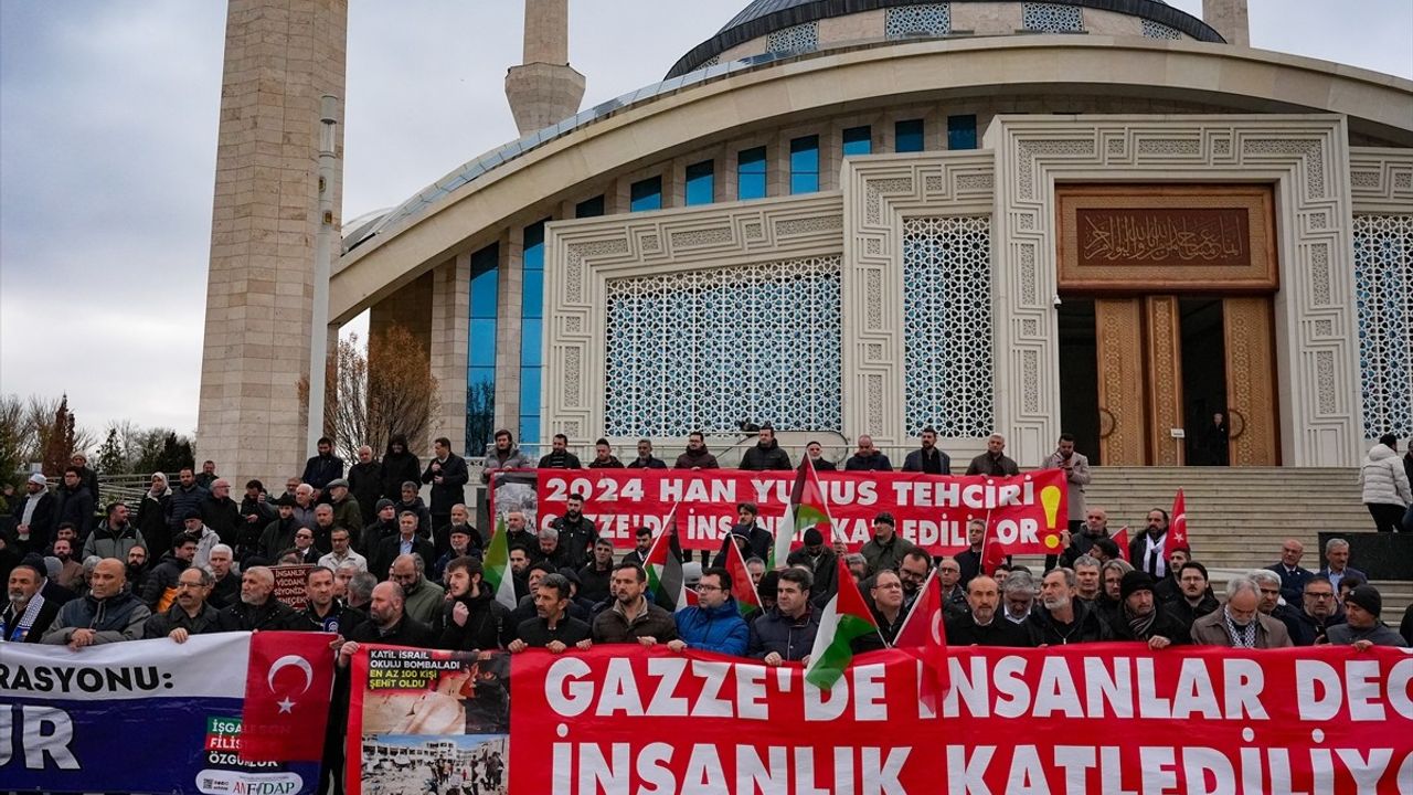 Ankara'da İsrail Protestosu: Filistin Halkıyla Uluslararası Dayanışma Günü