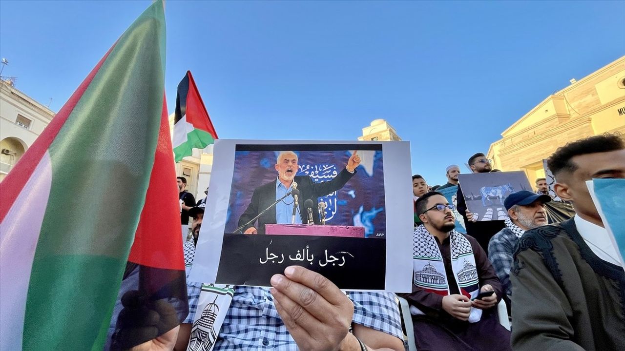 Libya’da Gazze’deki Soykırım Protesto Edildi