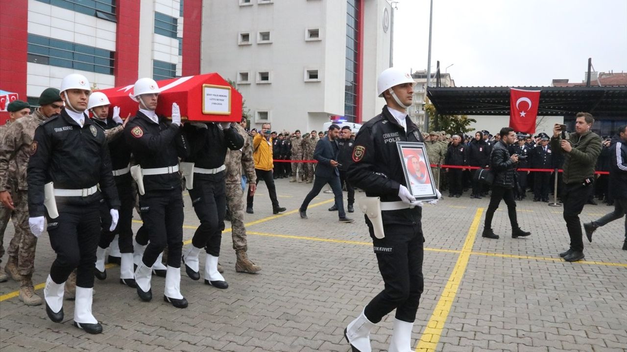 Malatya'da Şehit Polis Memuru Lütfü Beykoz için Tören Düzenlendi