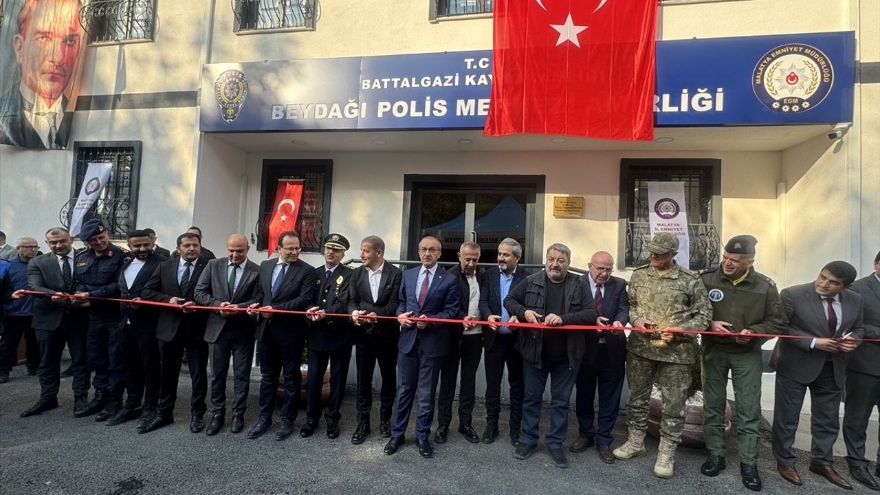 Malatya'da Yeniden Yapılan Polis Merkezi Açıldı