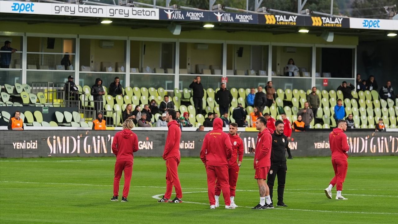 Trendyol Süper Lig'de Sipay Bodrum FK - Galatasaray Maçı İlk Yarısı 0-0 Beraberlik İle Sona Erdi