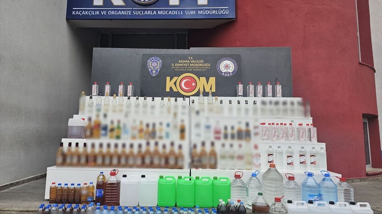 Adana'da 567 litre Sahte İçki Operasyonu: 4 Gözaltı