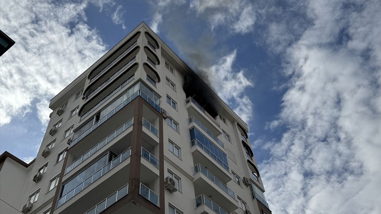 Alanya'da Rezidansta Yangın: Kedi Hayatını Kaybetti