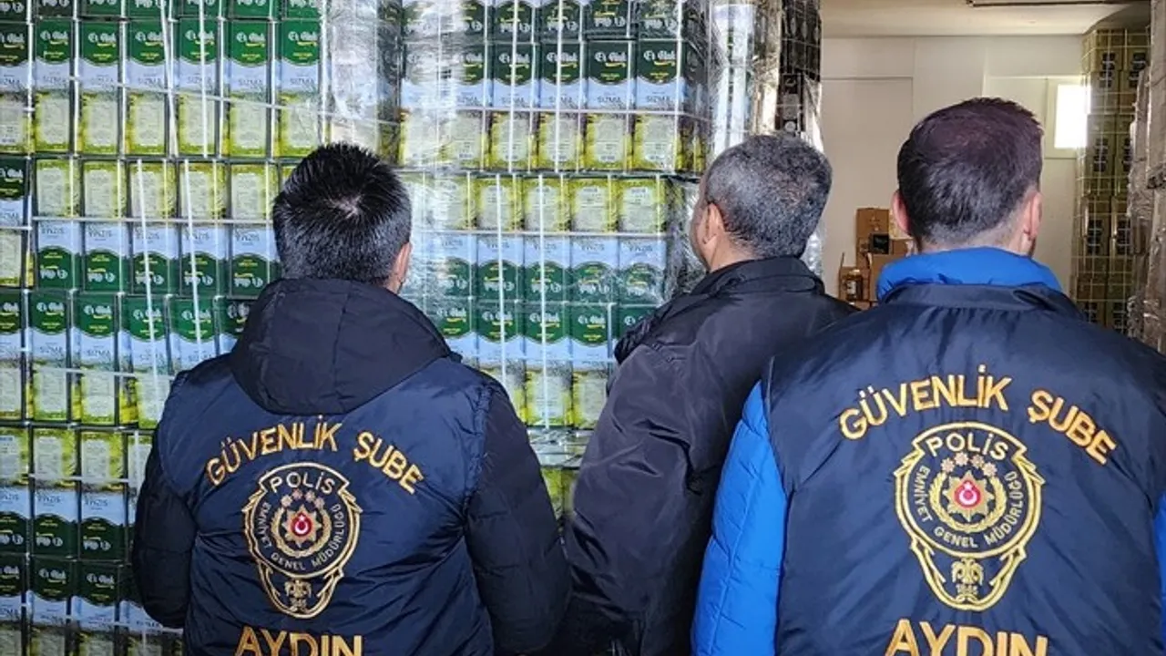 Aydın'da 3,5 Ton Tağşişli Zeytinyağı Ele Geçirildi