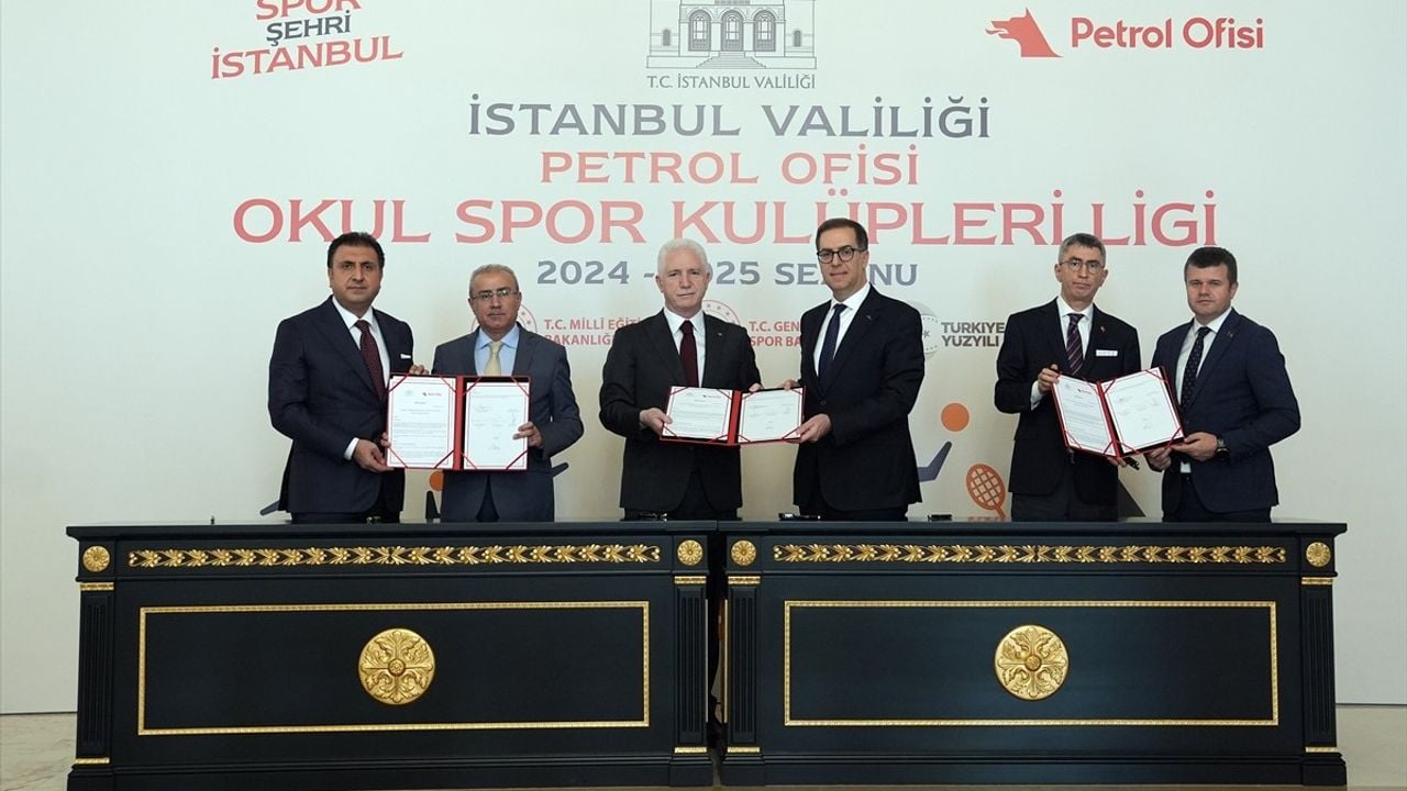 İstanbul'da Okul Spor Kulüpleri Ligi'nin İkinci Sponsorluk Anlaşması İmzalandı