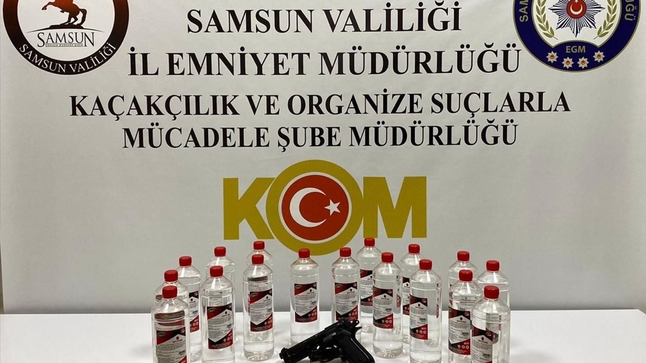 Samsun'da Kaçak ve Sahte İçki Operasyonu: 3 Zanlı Yakalandı