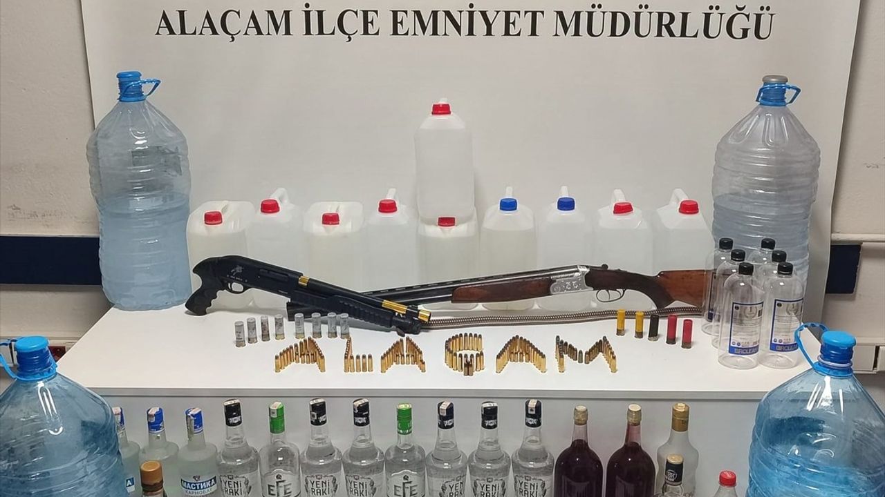 Samsun'da Sahte İçki Operasyonu: 3 Zanlı Gözaltına Alındı