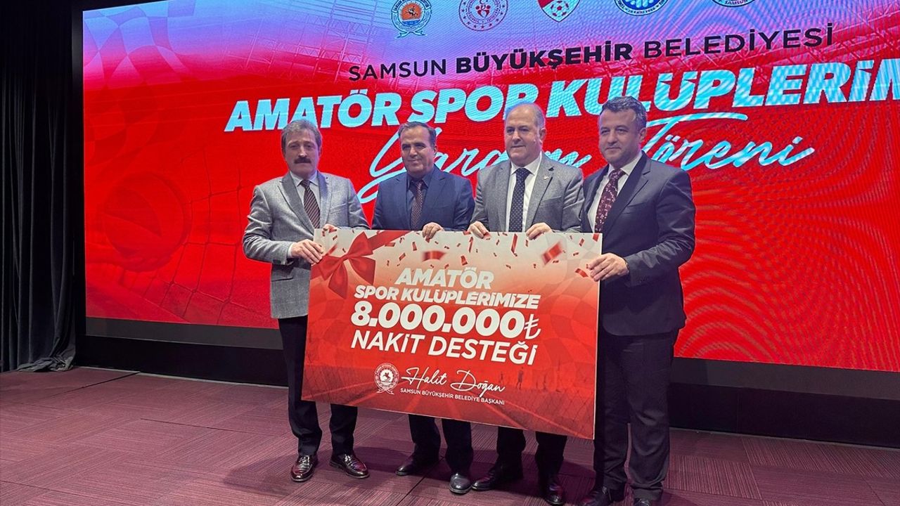 Samsun'dan Amatör Spor Kulüplerine 8 Milyon TL Destek