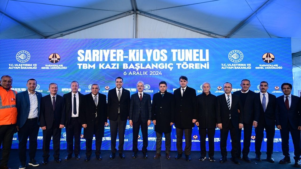 Sarıyer-Kilyos Tüneli'nin TBM Kazı Başlangıç Töreni Gerçekleşti