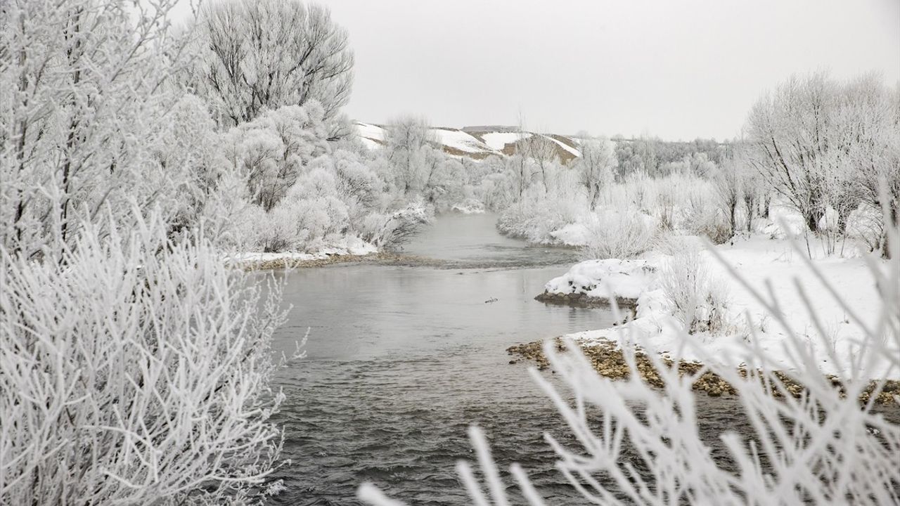 Tunceli'de Sis ve Kırağı Manzaraları Karşıladı