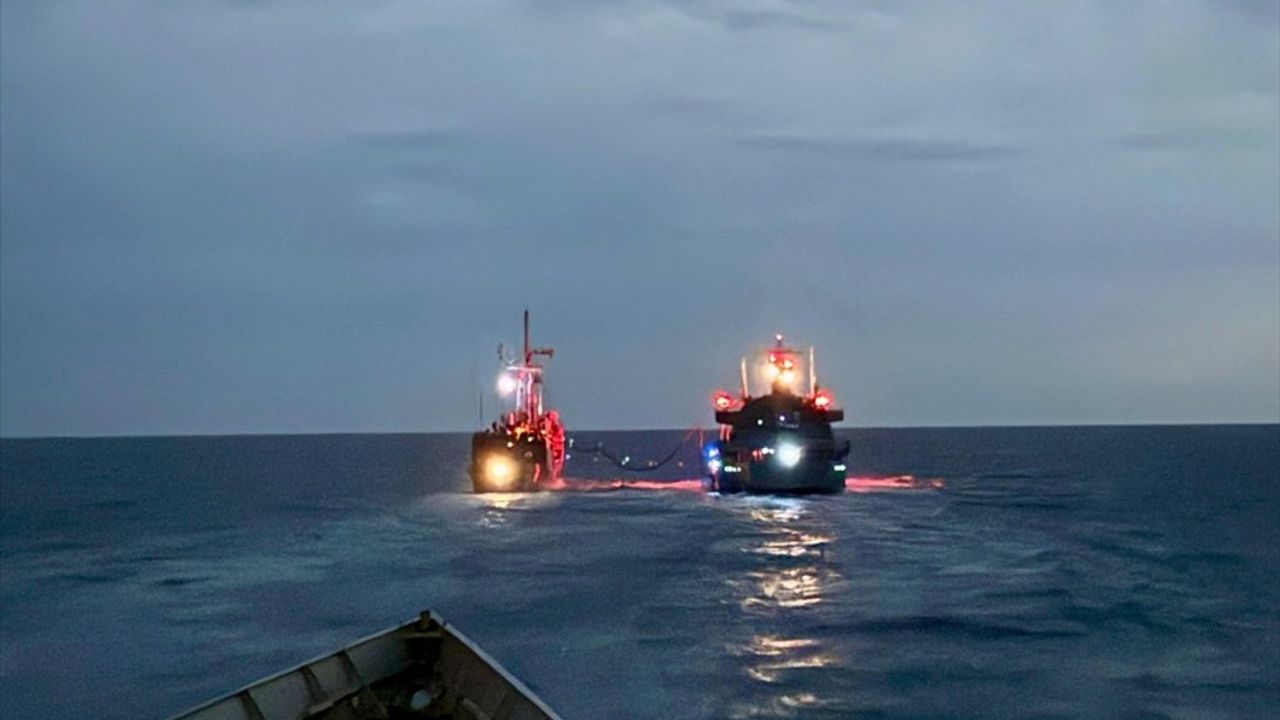 Türk Deniz Görev Grubu'ndan Libya Açıklarında Eğitimler