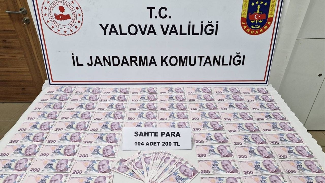 Yalova'da 20 Bin 800 Lira Sahte Para ile Yakalanan İki Şüpheli Tutuklandı