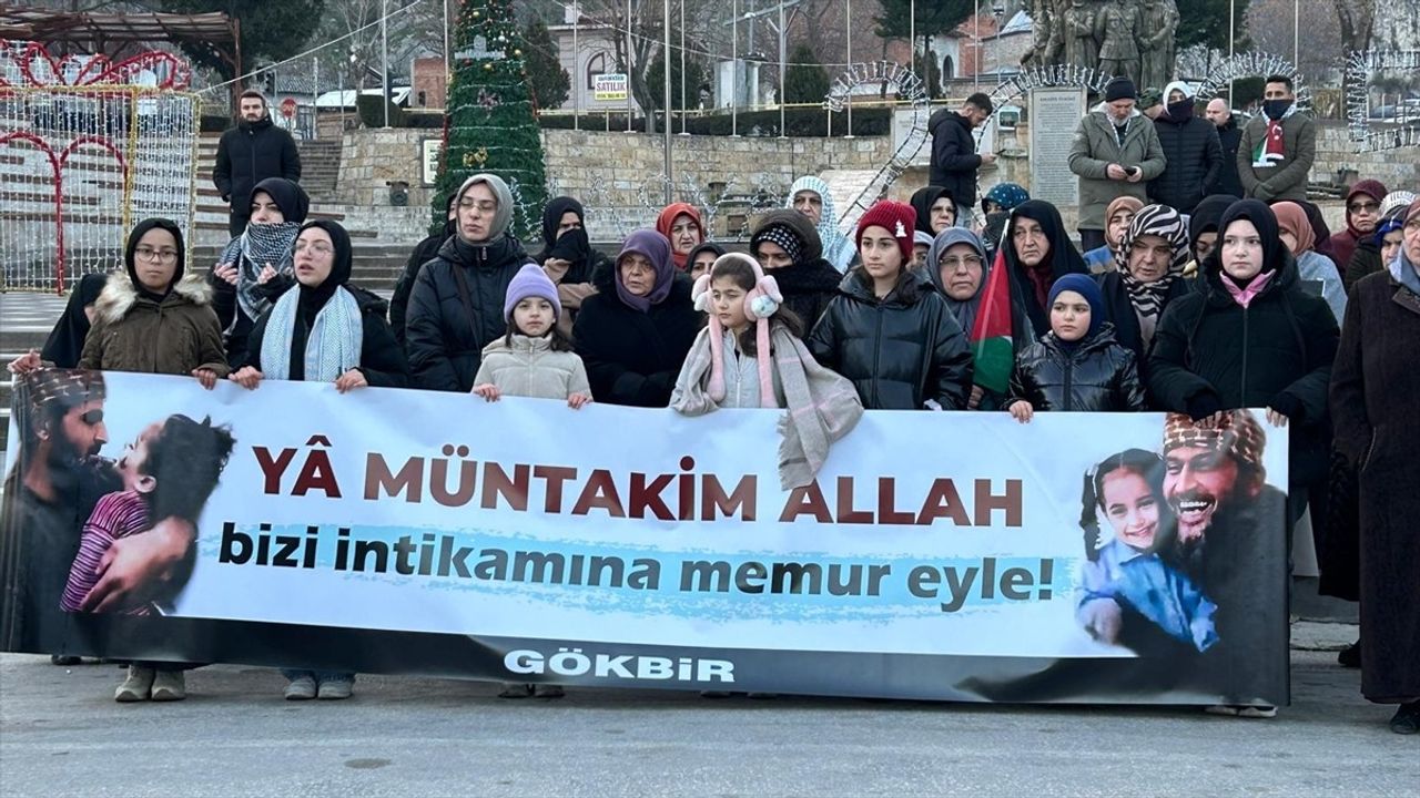 Amasya'da Filistin'e Destek Yürüyüşü Gerçekleşti