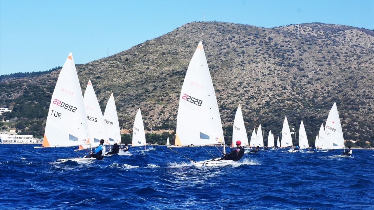 Bodrum'da Avrupa Kupası Yelken Yarışları'nın İlk Etabı Tamamlandı