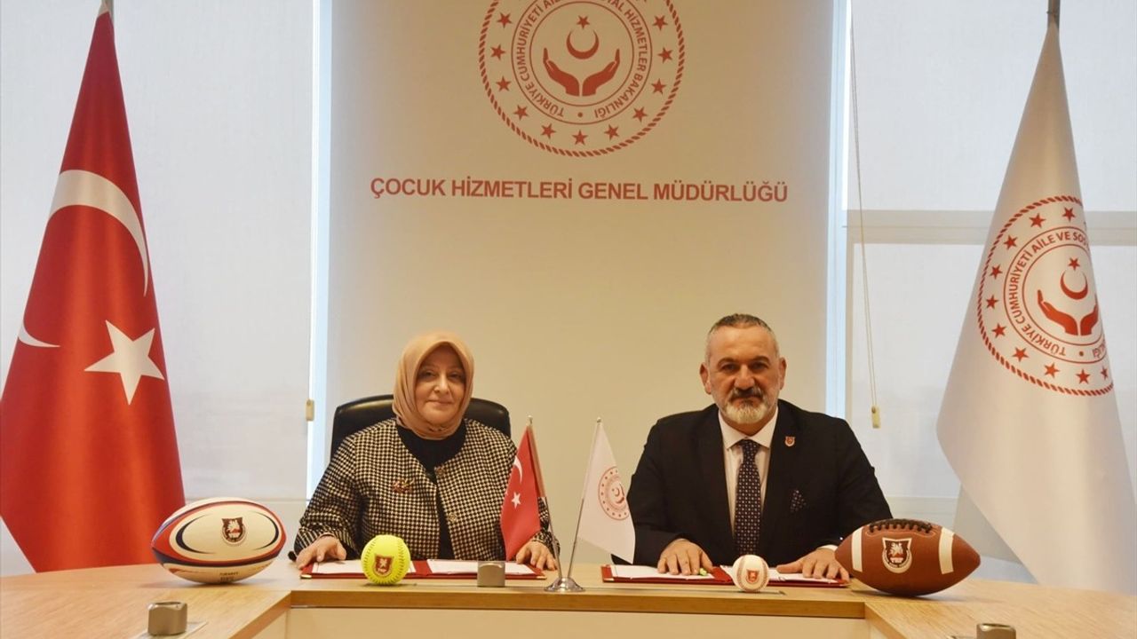 Çocuk Hizmetleri ve Ragbi Federasyonu’ndan Spora Yönlendirme Protokolü