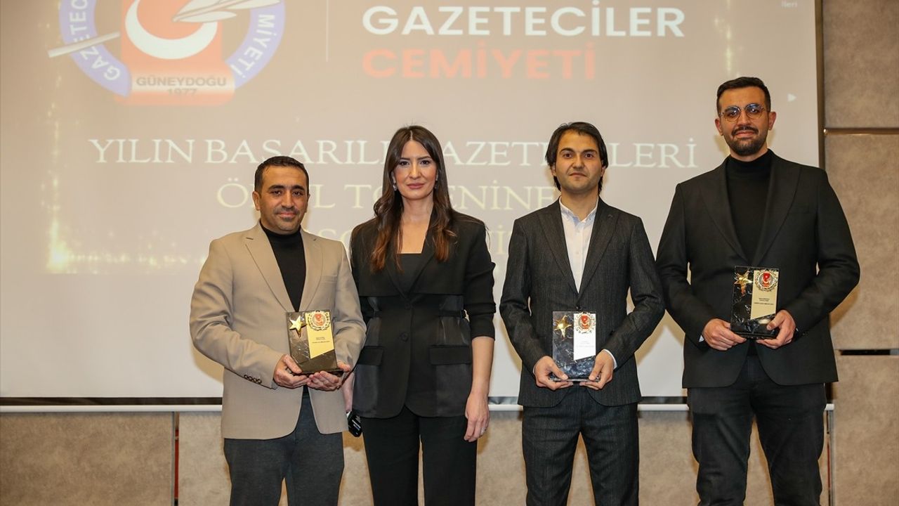 Güneydoğu Gazeteciler Cemiyeti 'Yılın Başarılı Gazetecileri' Ödüllerini Verdi