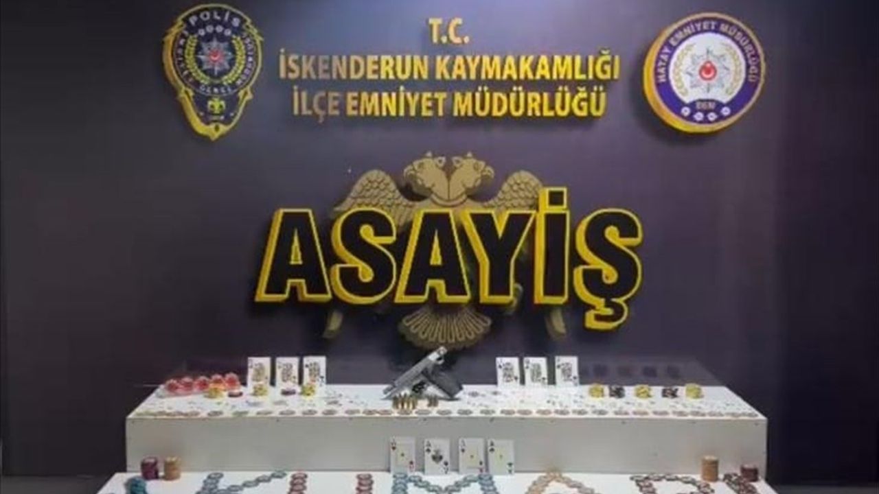 Hatay'da Kumar Operasyonu: 14 Kişiye 129 Bin Lira Ceza Kesildi