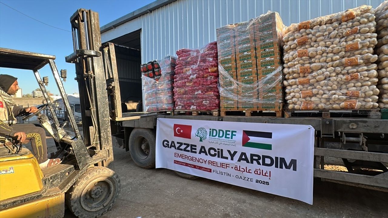 İDDEF, Gazze'ye 36 Ton Taze Gıda Yardımı Gönderdi