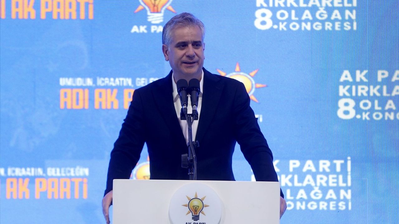 Kırklareli'nde AK Parti 8. Olağan İl Kongresi: Yalçın'dan Güçlü Mesajlar