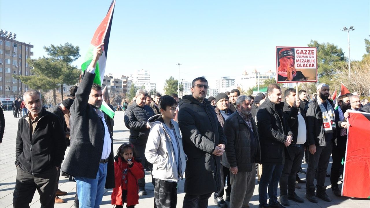 Mardin'de Gazze Saldırılarına Protesto: 'Soykırım Yapılıyor'