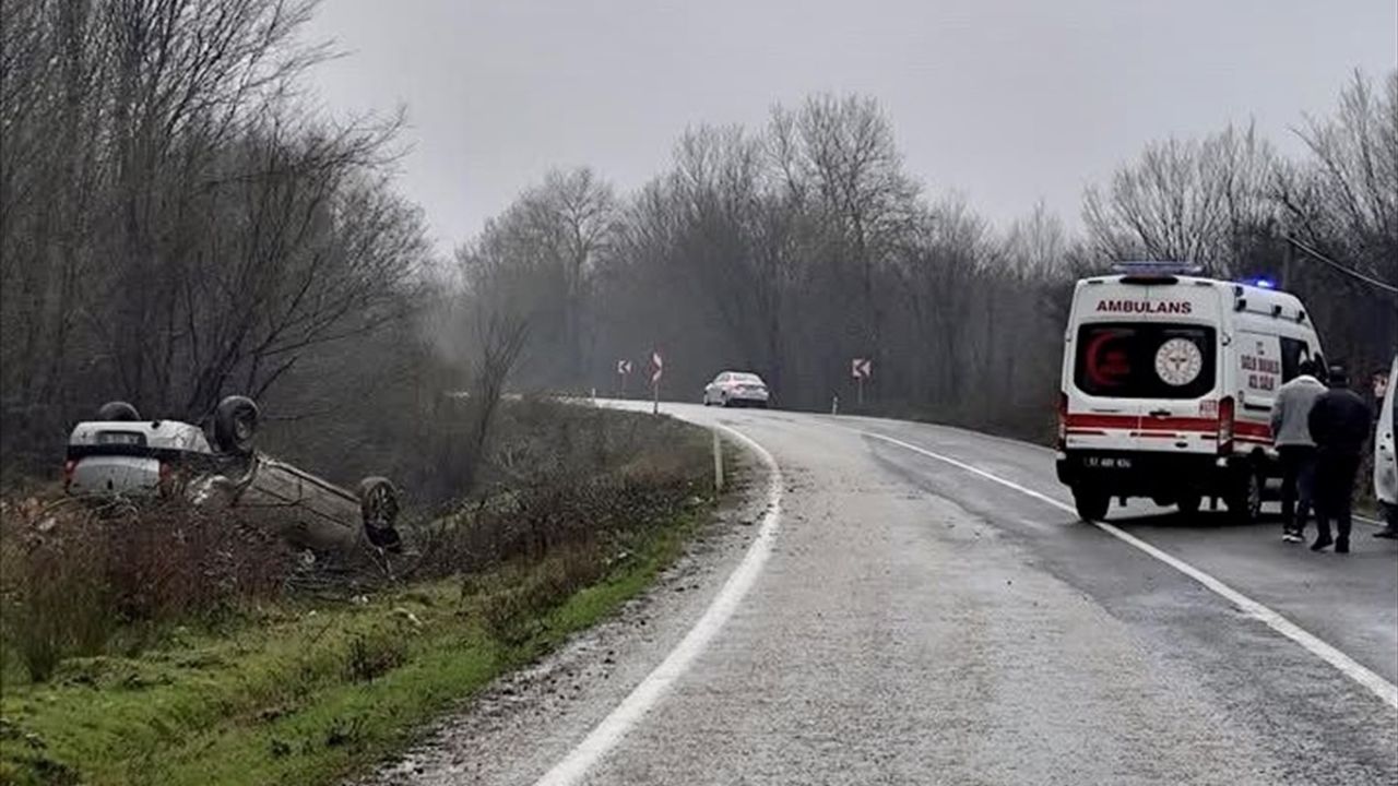 Sinop'ta Üç Ayrı Trafik Kazasında 8 Kişi Yaralandı