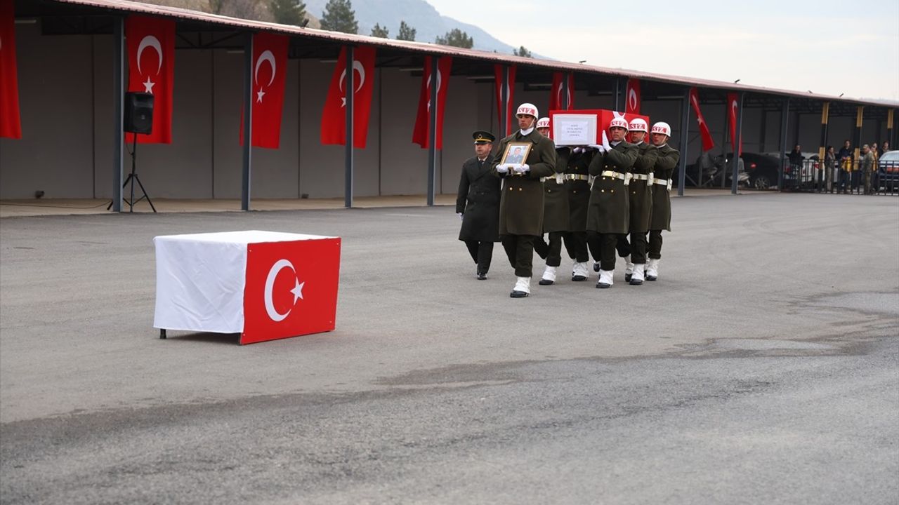 Şırnak'ta Şehit Astsubay Üstçavuş Ufuk Akıncı İçin Tören Düzenlendi