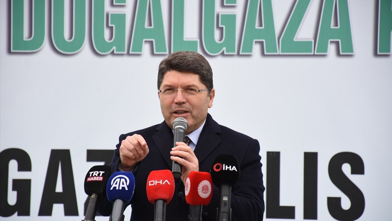 Adalet Bakanı Tunç'tan Bartın'da Doğal Gaz Törenine Vurgu: Yüksek Standartlı Demokrasi