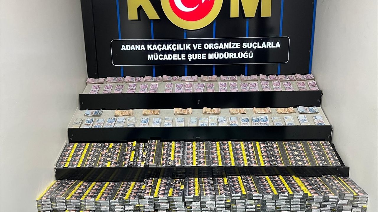 Adana'da 7.335 Paket Kaçak Sigara Ele Geçirildi, 2 Gözaltı!