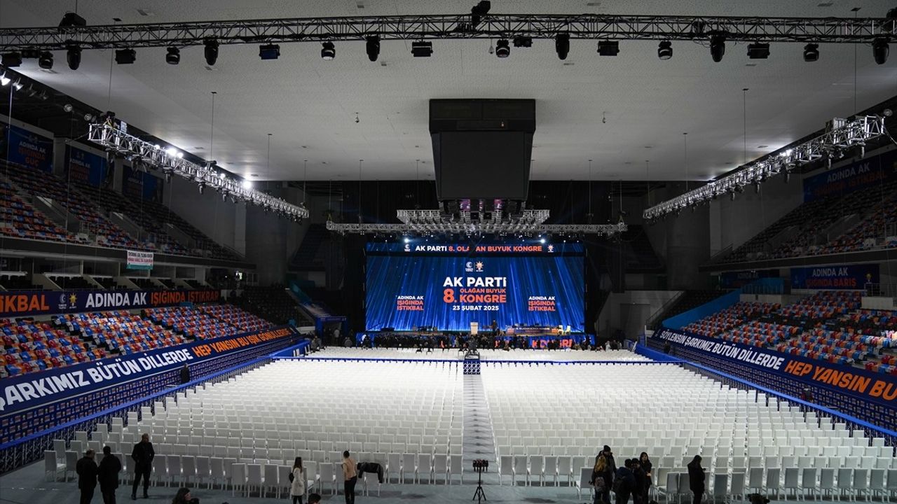 AK Parti 8. Olağan Büyük Kongresi için Hazırlıklar Tamamlandı