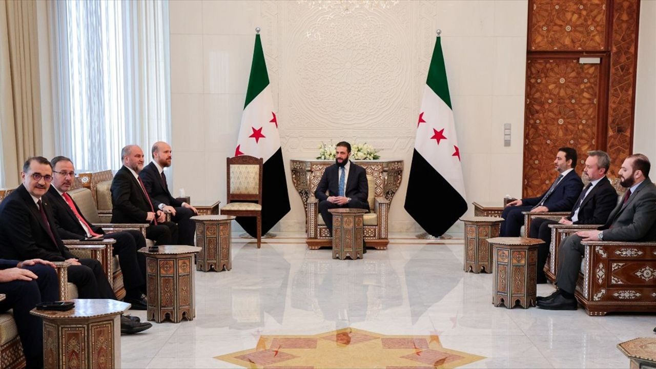 Bilal Erdoğan, Suriye Cumhurbaşkanı Şara ile Görüştü