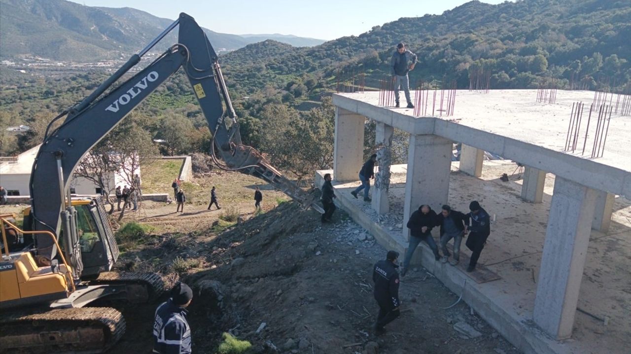 Bodrum'da Kaçak Yapılar Yıkıldı: Gerginlik ve Karşıt Tepkiler