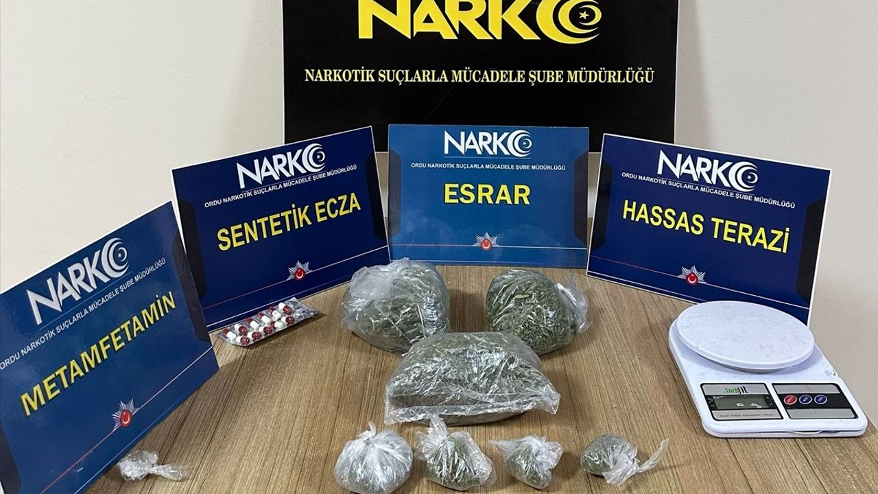 Ordu'da Uyuşturucu Operasyonu: 3 Şüpheli Tutuklandı