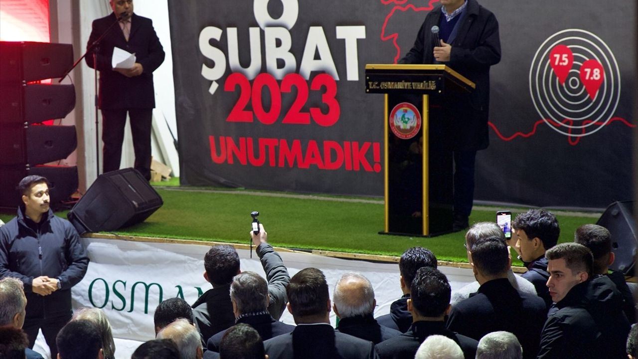 Osmaniye'de Depremde Hayatını Kaybedenler Anıldı