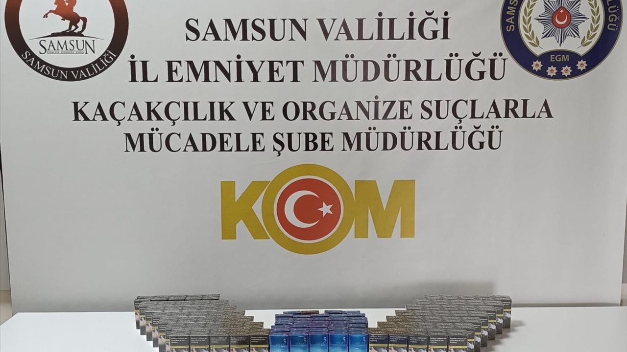 Samsun'da Kaçak Sigara Operasyonu: Tır Sürücüsü Yakalandı