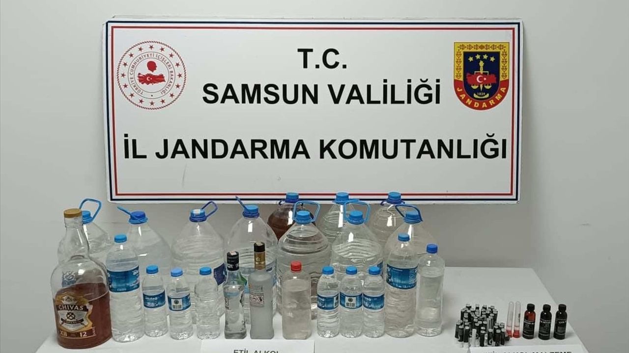Samsun'da Sahte İçki Üretimine Darbe: Şüpheli Yakalandı
