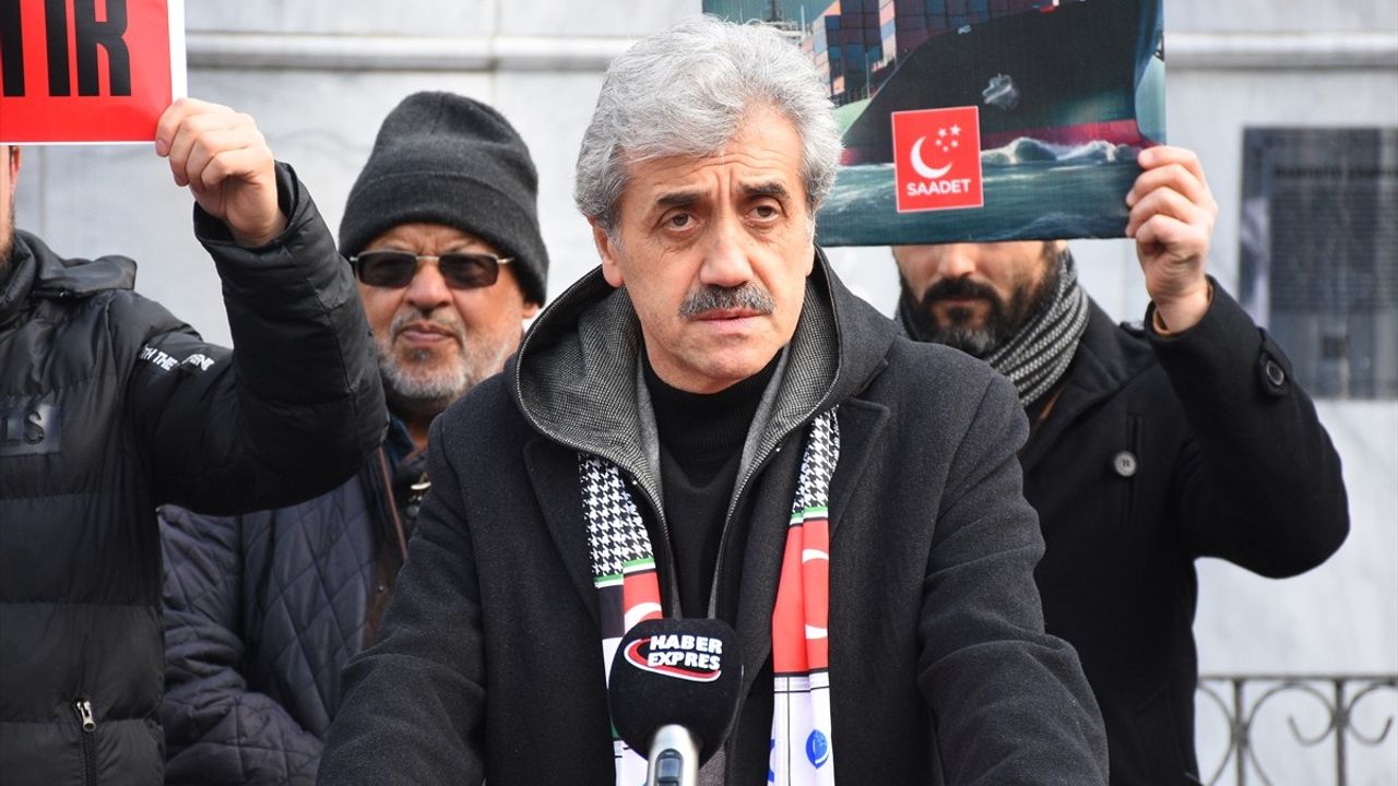 Samsun'da Trump'ın Filistin Planına Karşı Protesto Düzenlendi