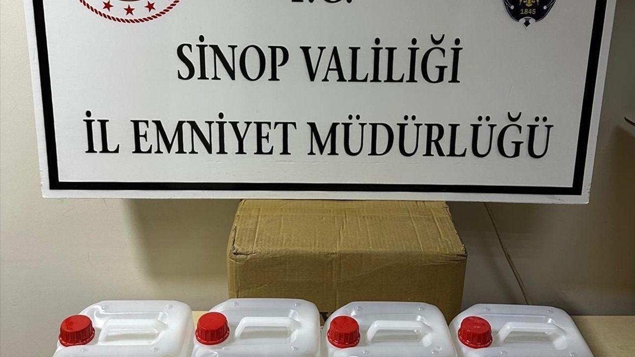 Sinop'ta 20 Litre Etil Alkol Ele Geçirildi